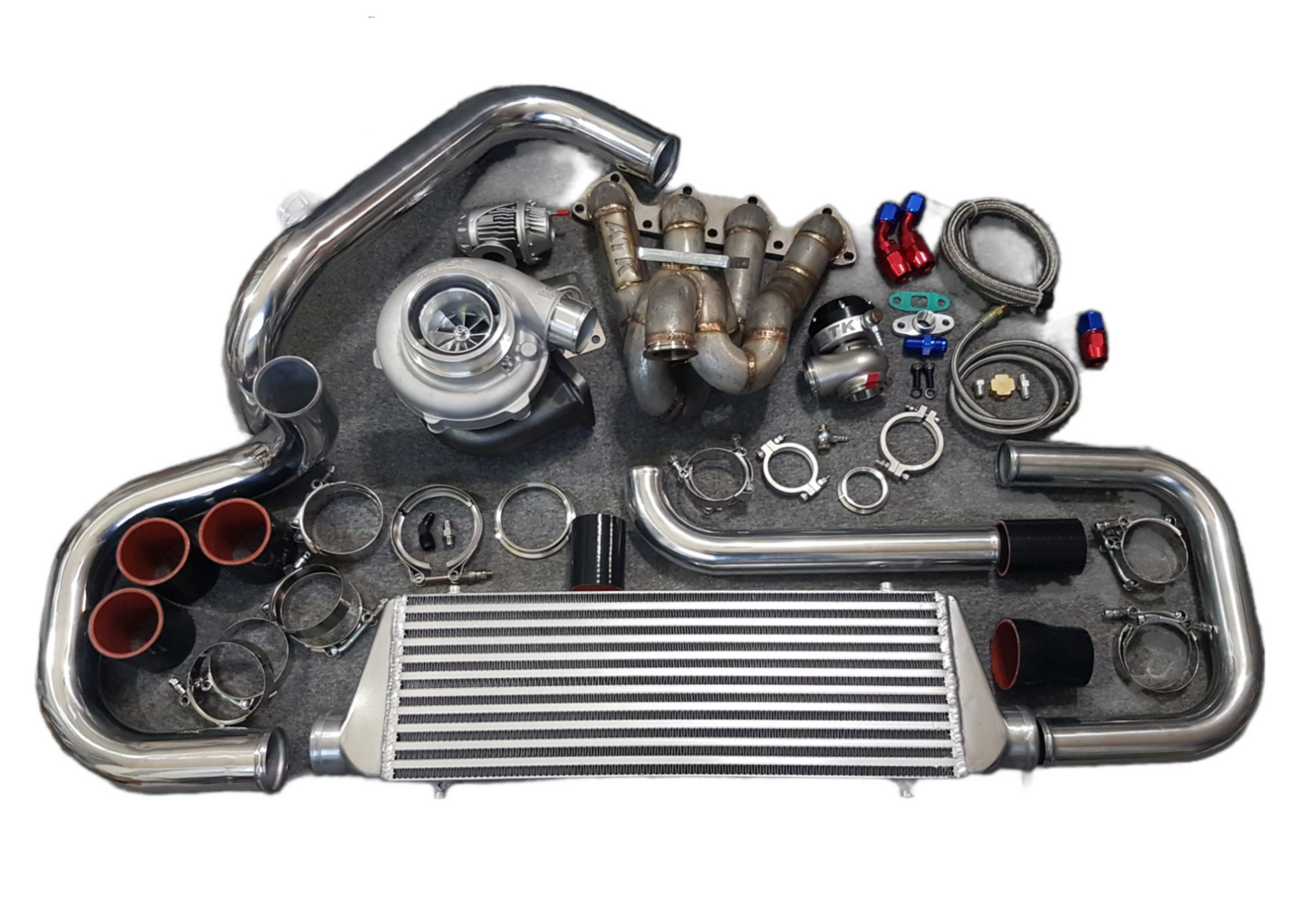 Stage 3 AC friendly B Series Top Mount Turbo Kit b16 b17 b18 b20 b18c b20b