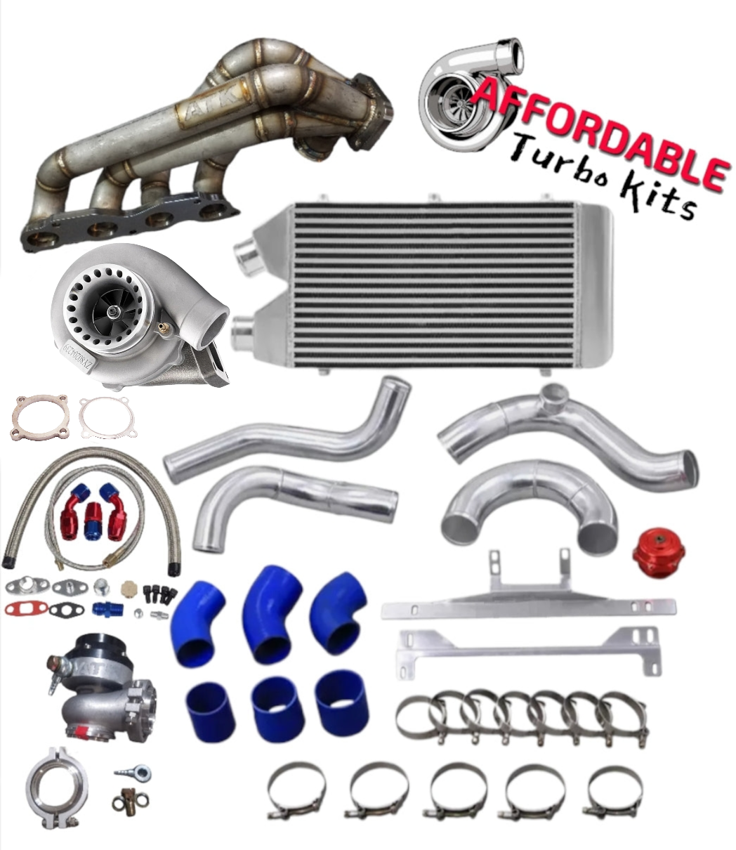 Stage 2 K20 K24 EK 1996 - 2000 Honda Civic K Swap Sidewinder Turbo Kit K series
