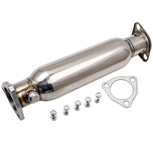 LOUD ATK 92-00 CIVIC Test Pipe "High Flow Cat" for Honda Civic Acura Integra Crx Del Sol performance exhaust NON Resonated hi flow