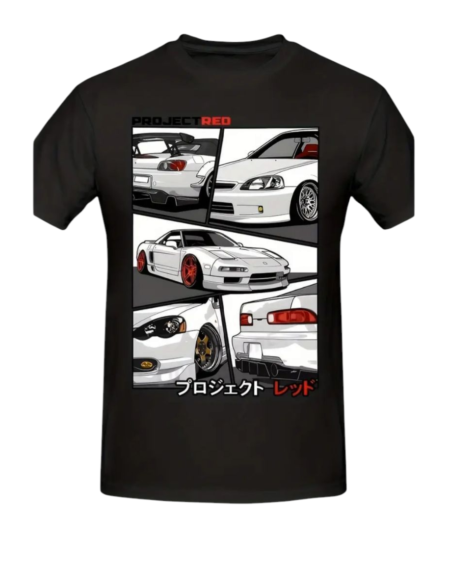H lover Black ATK Logo Honda Street Car Acura T Shirt