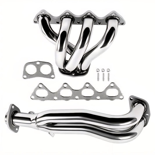 B18 B16 B20 4-2-1 Tuned Flow Performance Header + Downpipe Civic Integra CR-V 2wd FWD