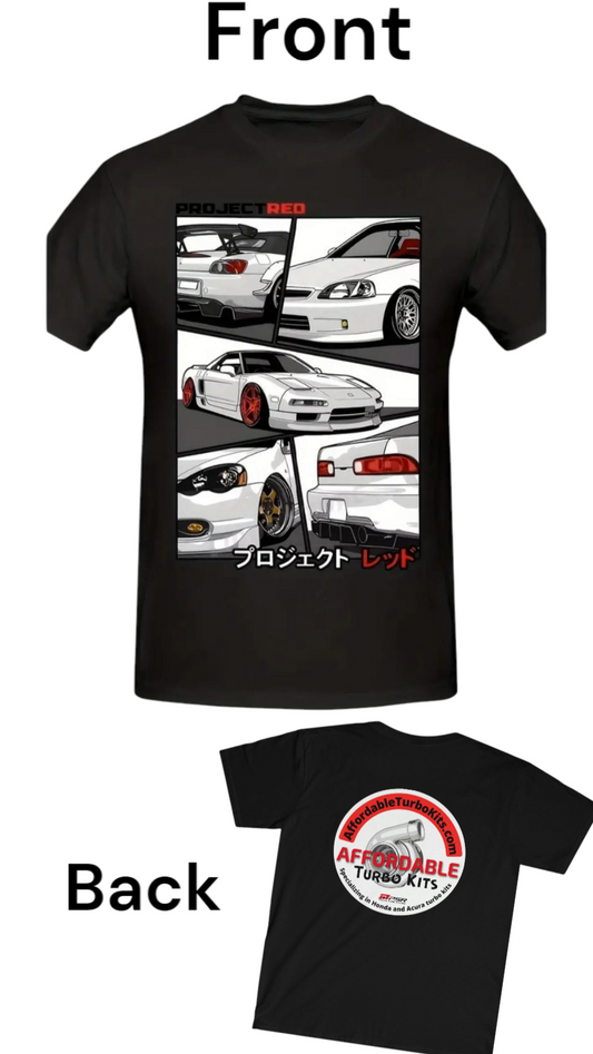 H lover Black ATK Logo Honda Street Car Acura T Shirt