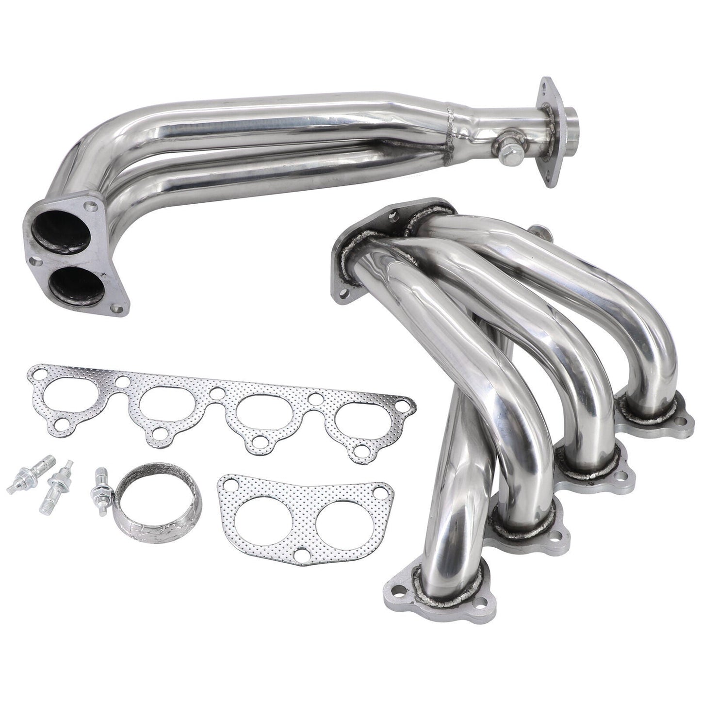 D Series D15 D16 Stainless Steel Header 4-2-1-Performance High Flow Light Weight Chrome Exhaust