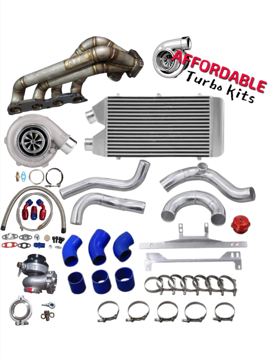 Stage 3 K20 K24 EK 1996 - 2000 Honda Civic K Swap Sidewinder Turbo Kit