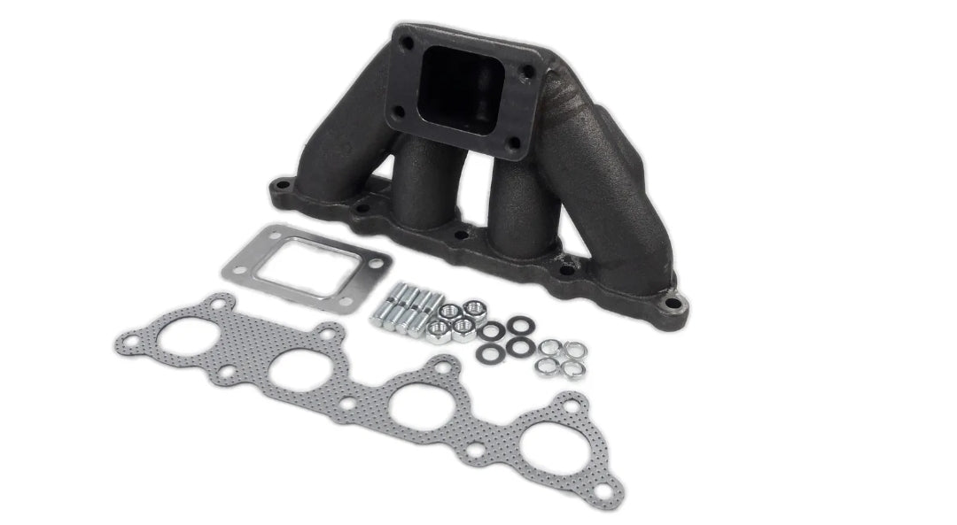 D Series D16 D15 Cast Iron Turbo Manifold T3 38mm 2 bolt offset AC PS Friendly