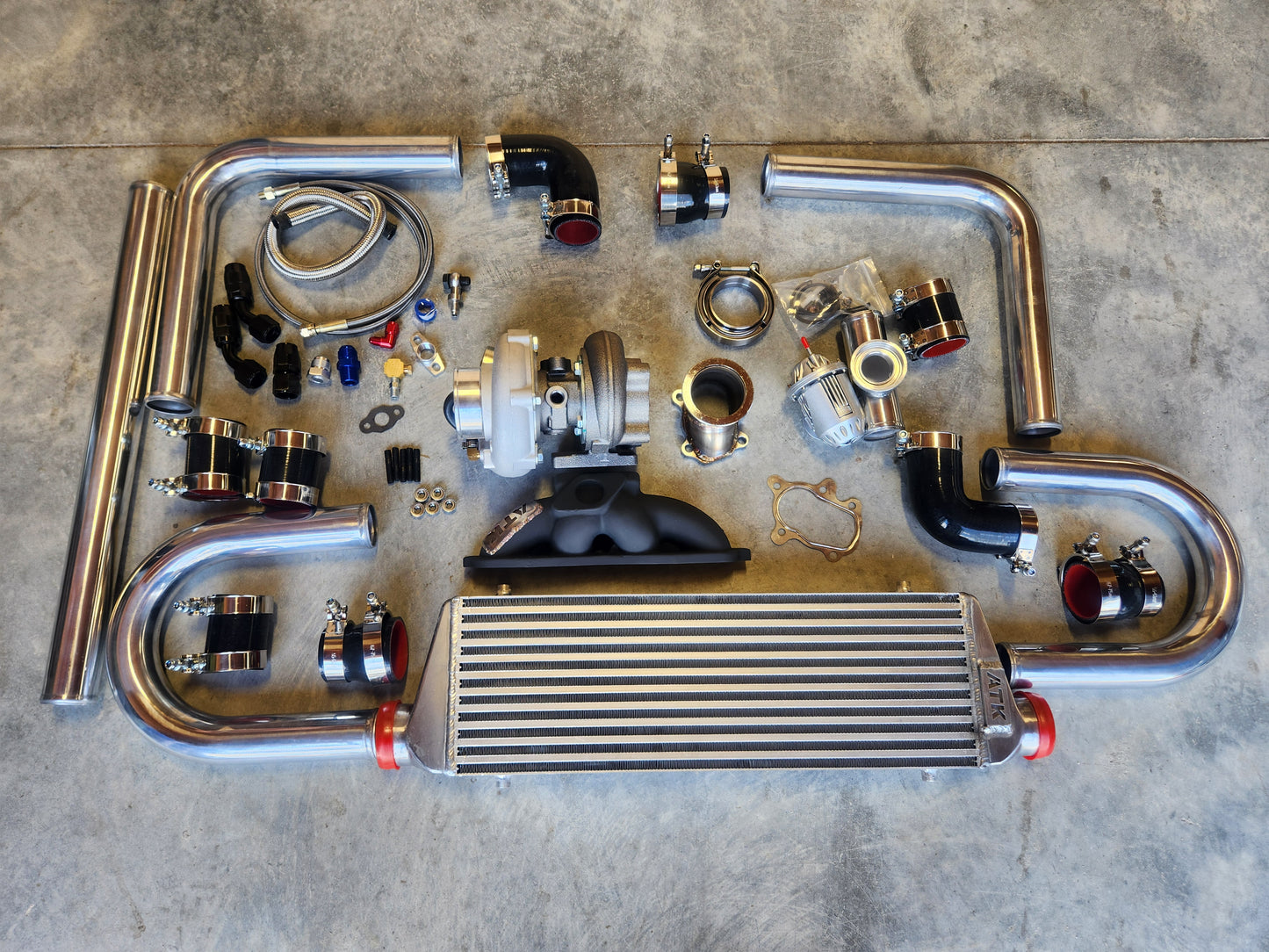 Honda Fit Jazz GD3 Entry Level ATK Turbo Kit 2007-2008 DIY Universal Intercooler Piping 04 05 06 07 08