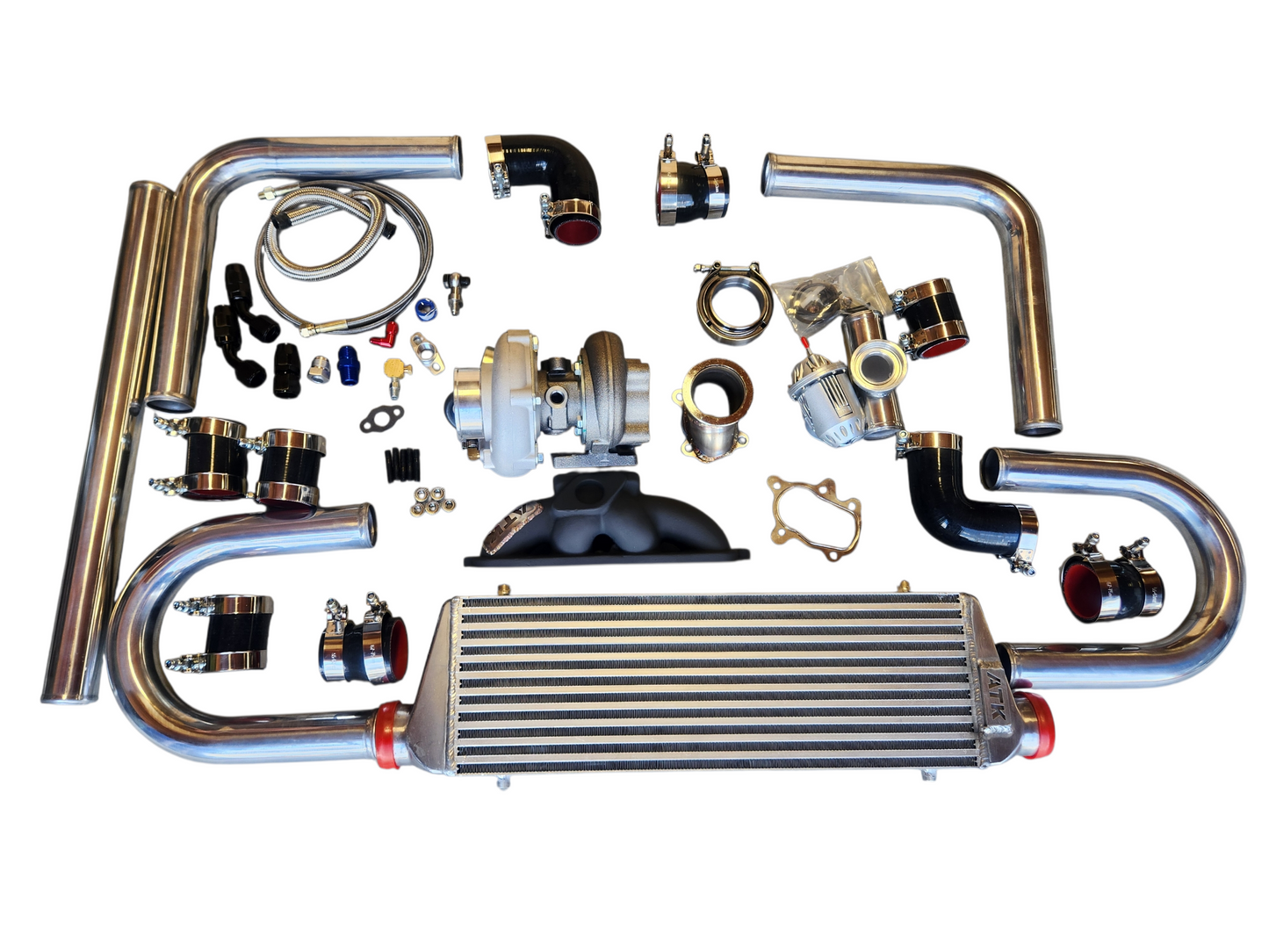 Honda Fit Jazz GD3 Entry Level ATK Turbo Kit 2007-2008 DIY Universal Intercooler Piping 04 05 06 07 08