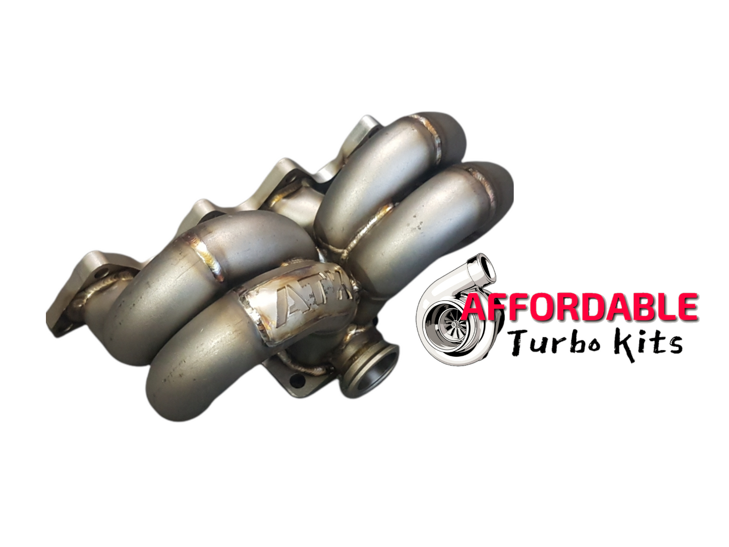B Series Ram Horn Turbo Manifold T3 44mm V band b16 b17 b18 b20 b18c b –  Affordable Turbo Kits