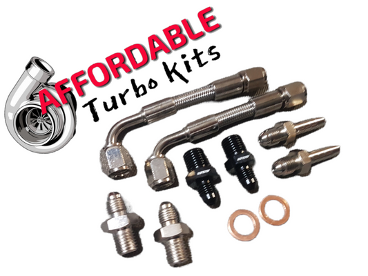 ATK Honda Acura Turbo Water Cooling Feed and Return Stainless Steel Line Hose Kit
