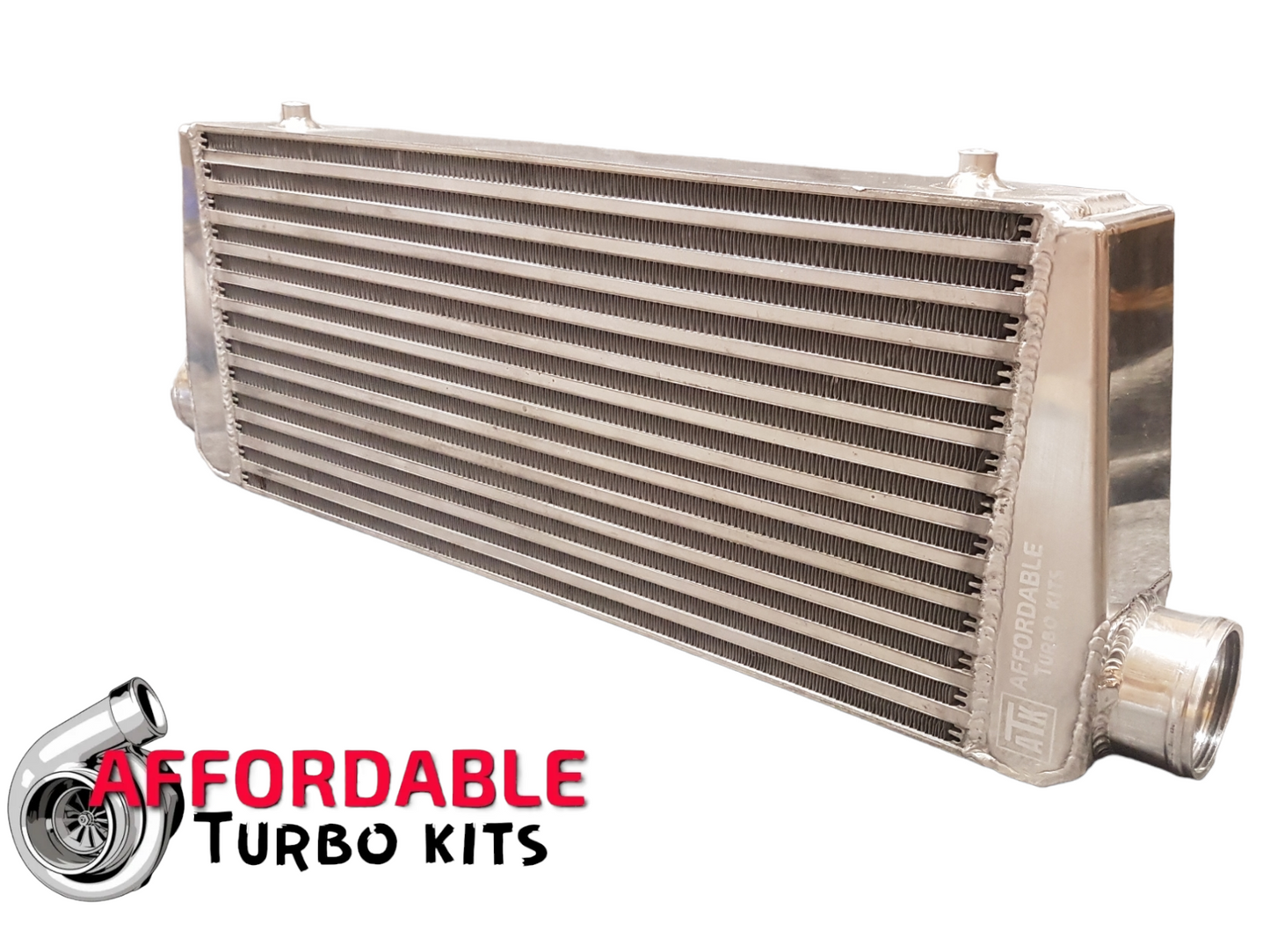 Affordable Turbo Kits ATK Street/Strip Intercooler Side 2.5" inlet 2.5 inch outlet 3.2" core (300-600+hp) Bar & Plate Universal Honda Civic Del Sol CRX Prelude Accord Acura Integra