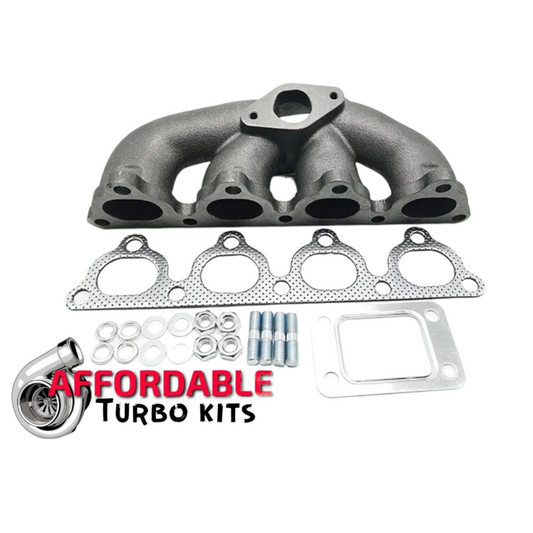 D Series D16 D15 Cast Iron Turbo Manifold T3 38mm 2 bolt AC PS Friendly