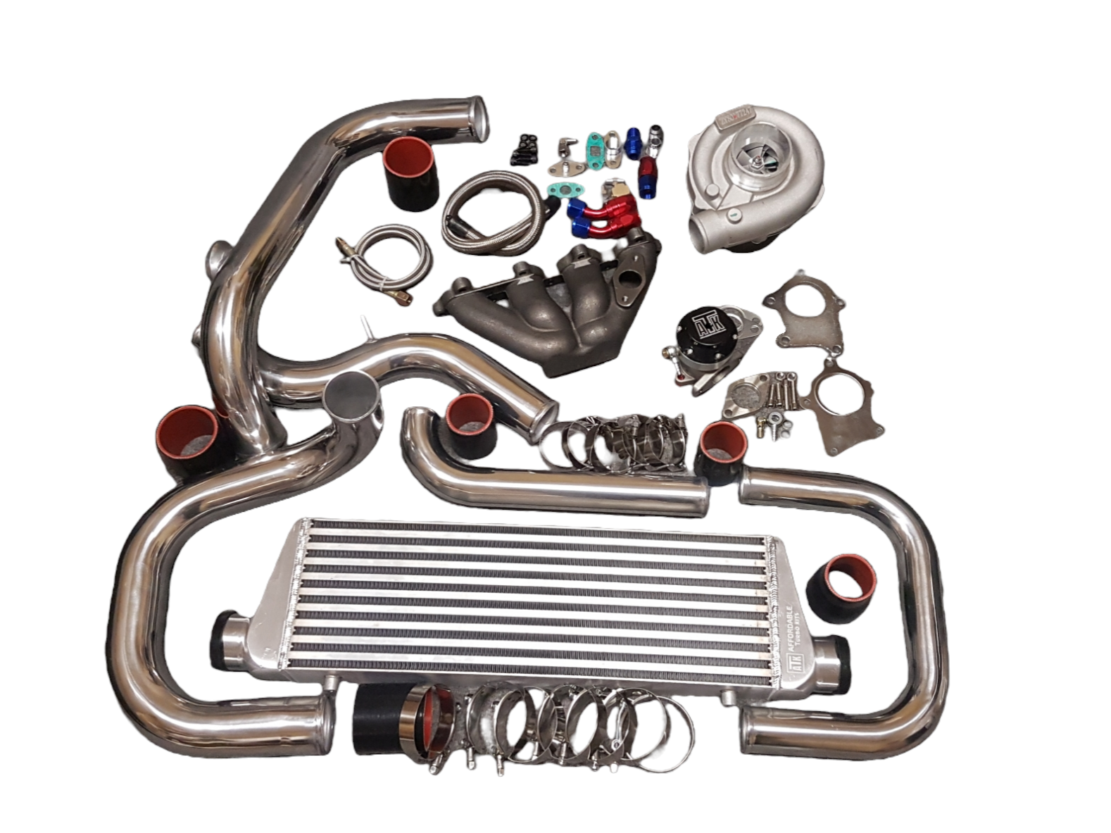 AC / PS Compatible D Series Entry Level Turbo Kit D15 D16 Honda Civic ...