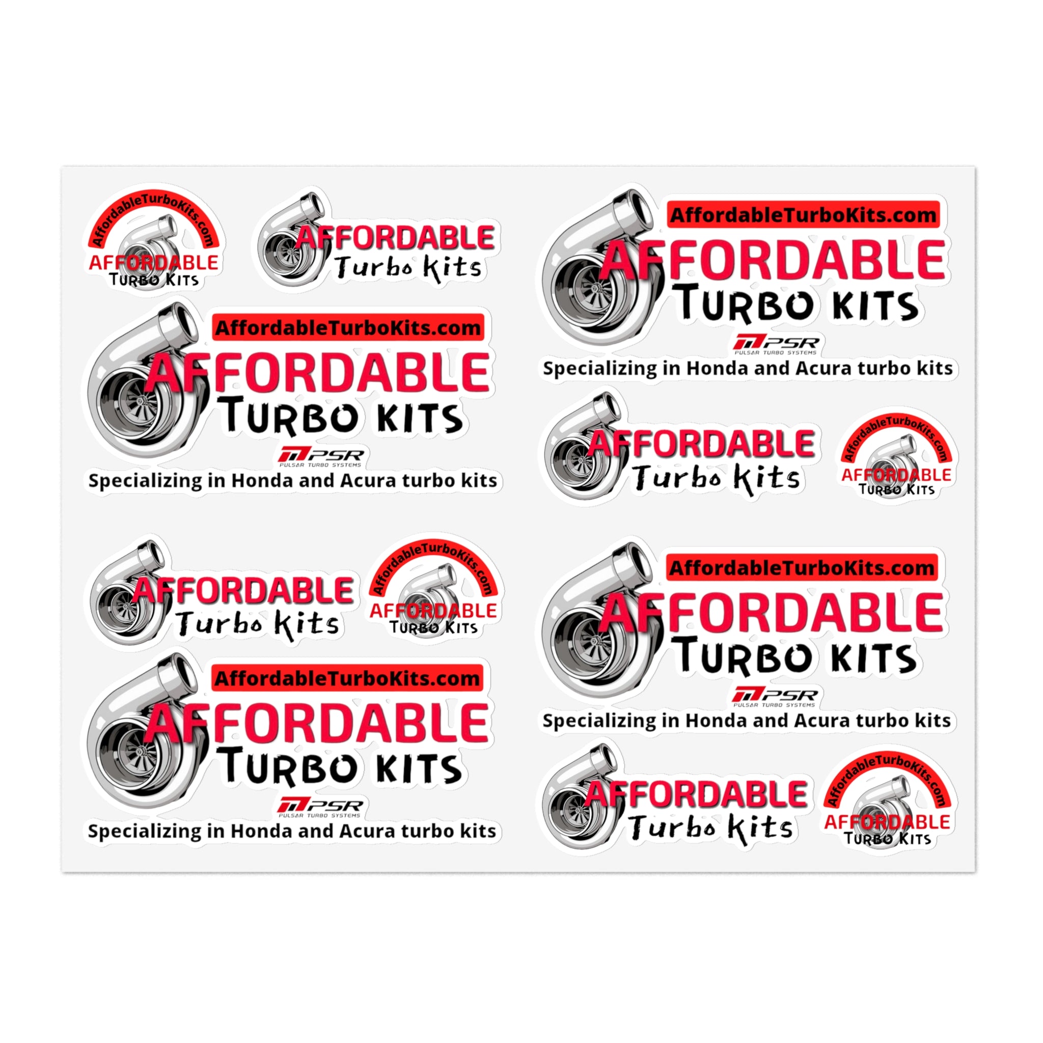 Sticker Sheets – Affordable Turbo Kits