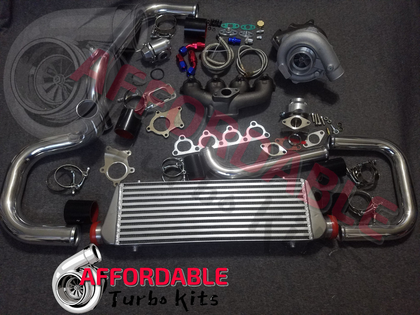 D Series Entry Level Turbo Kit D15 D16 AC and PS Compatible Honda Civic Honda Del Sol Honda CRX